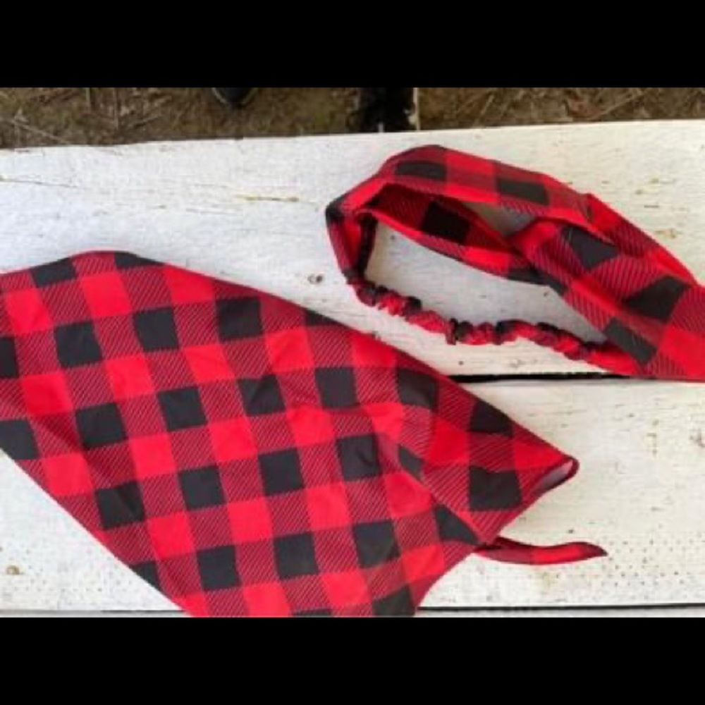 Matching Dog Accessory and Headband